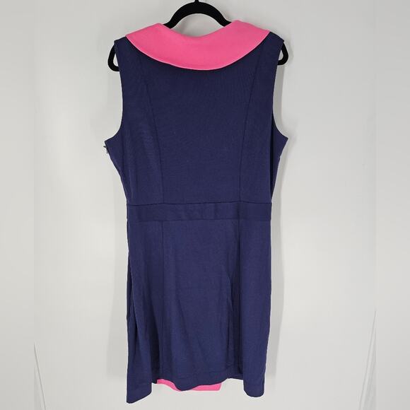 Lilly Pulitzer Bright Navy Fiona Combo Dress XL - Picture 6 of 11